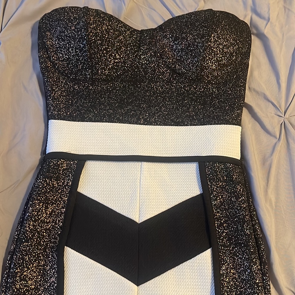Dress Size S. Black with Brown Glitter.